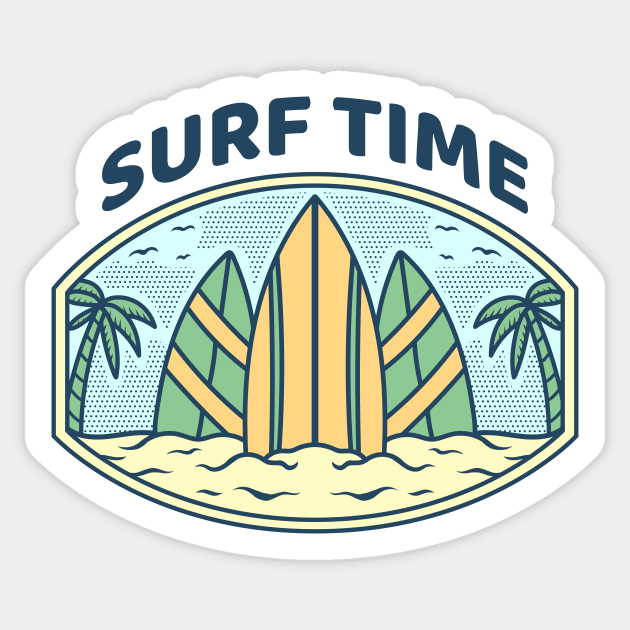 Surf Time Sticker by Localhost